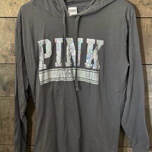 Victoria's Secret Gray Hoodie Top